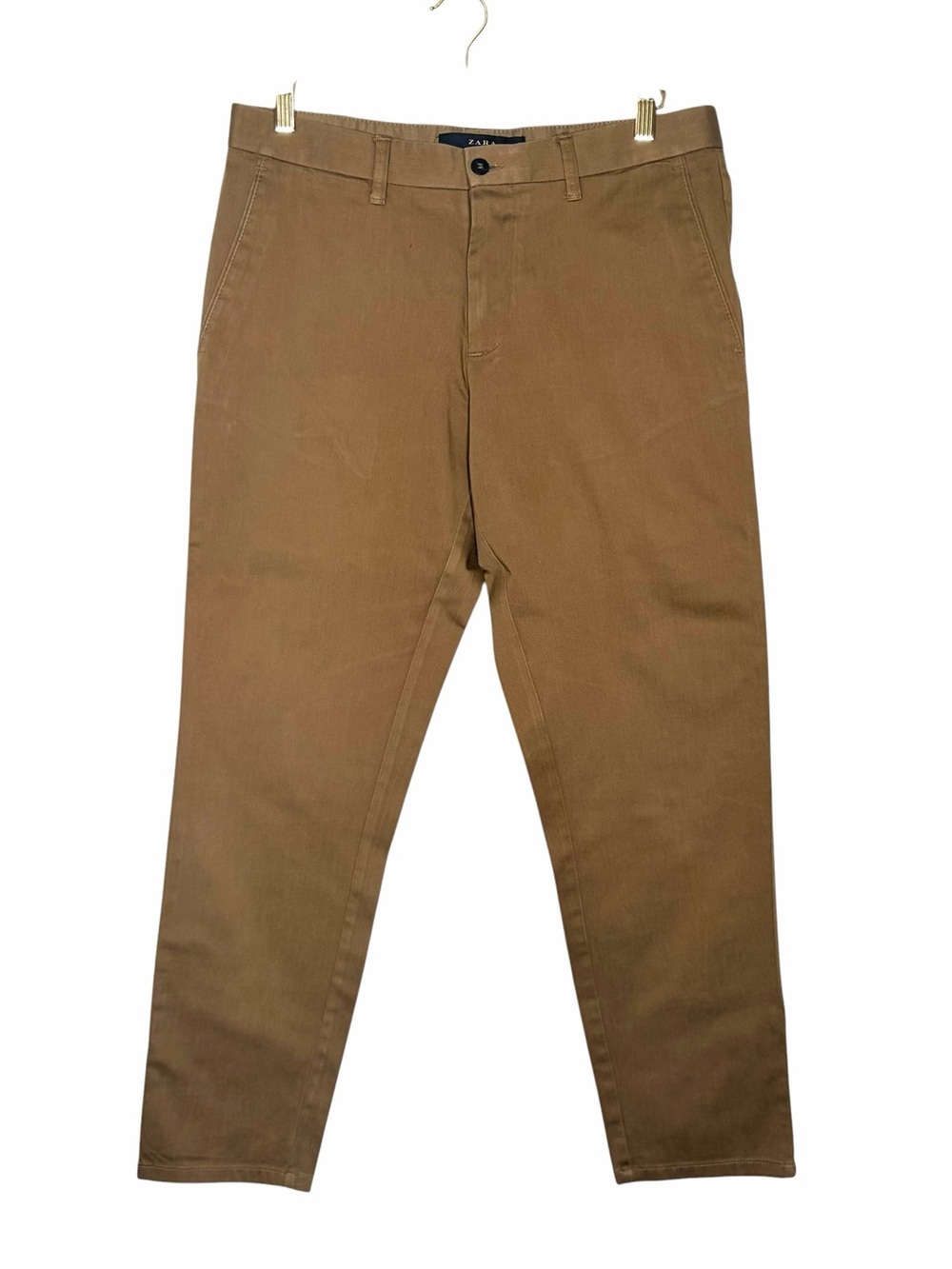 Zara man Brown Khaki Chino Pants - Classic Straight Fit